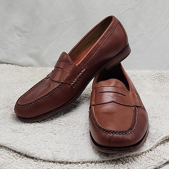 COLE HAAN STYLE: PINCH GRAND PENNY LOAFERS PAPAYA LEATHER MENS 11.0 VGUC ELEGANT